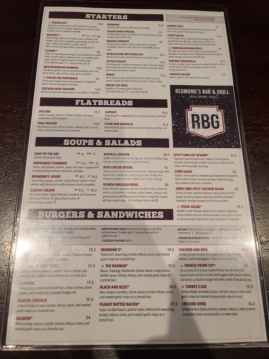 Redmond's Bar & Grill Menu - Image 5